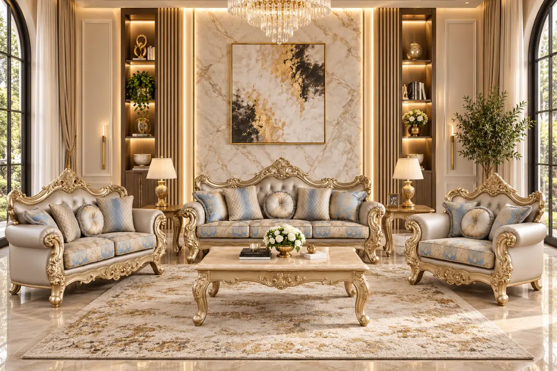 Isabella Classic 3-Piece Living Room Set