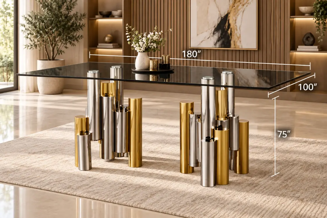 Modern Glass Dining Table